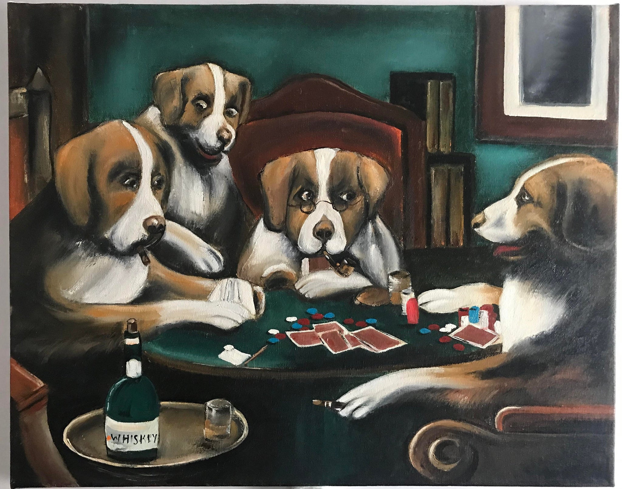 dogs playing cards original