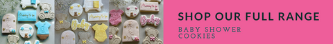Red and Pink Baby Shower Cookies - Australia Product Range