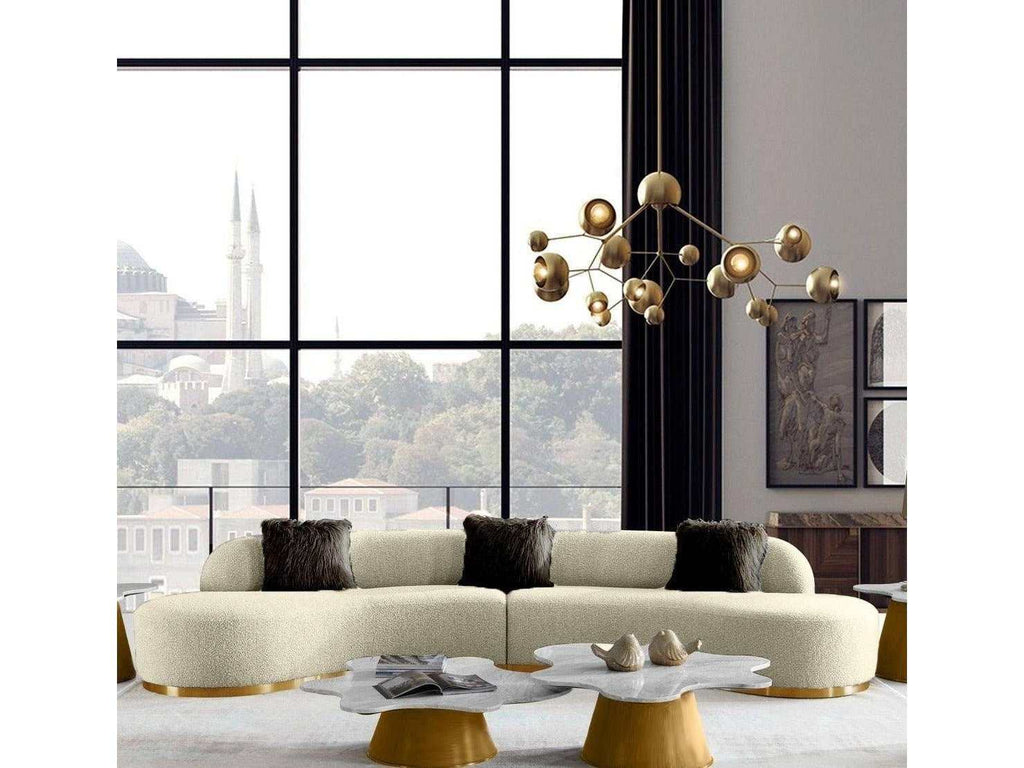 glam sectional sofa