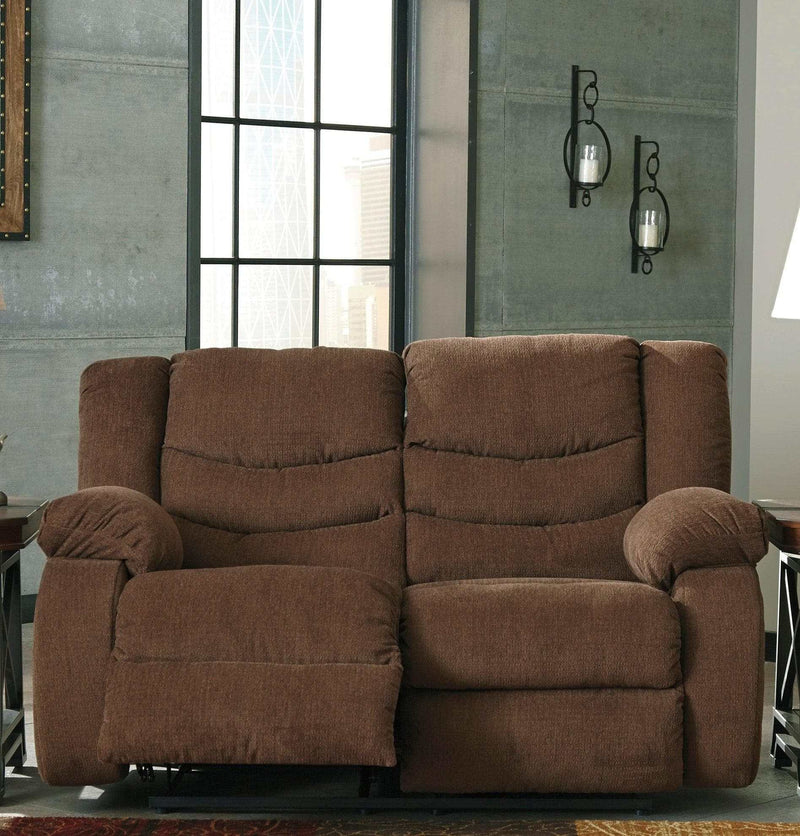 tulen manual reclining loveseat