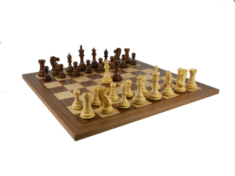 Chess Pieces German Knight | Staunton | 95 mm | Boxwood & Acacia