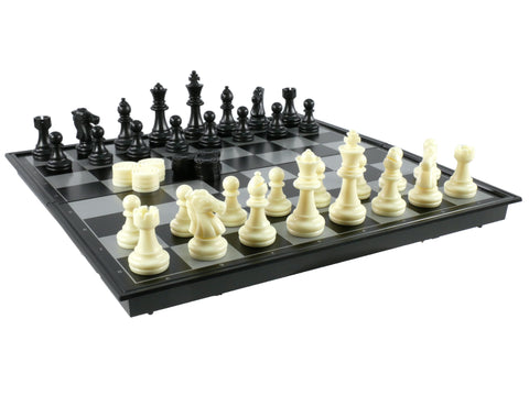 Chess Set - Metal Staunton Chessmen in Wood Chest – WorldWise Imports