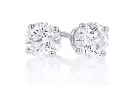 5/8 carats VS diamond studs