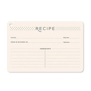 Recipe Ring Re-Fill Cards - Classic Black - Antone's Kitchen Worldwide
