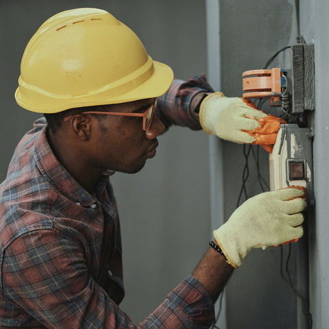 Electrician working