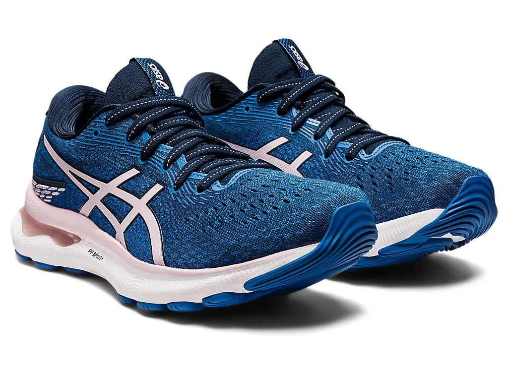Chạy Bộ Nữ Asics GEL-NIMBUS 24 WiDe French Blue/Barely Rose
