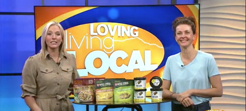 Zora on TV program Loving Living Local