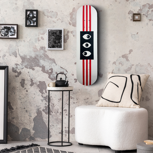 Skateboard Wall Art Set, Brutal Love Hand-Painted Wall Decor Set of –  Hedgport