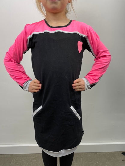 Kostuums Civic consumptie Love Station jurk roze/zwart 122/128 – Meisje met de parels