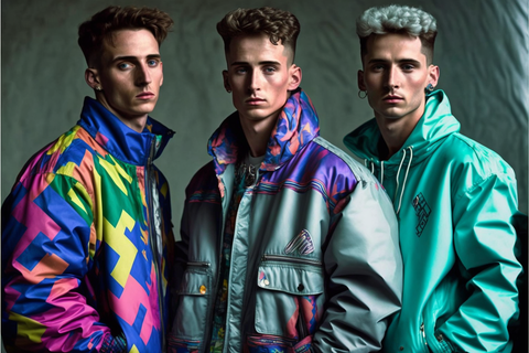 ragazzi che indossano bomber colorati