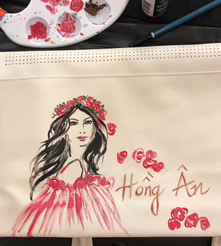 hand painted bag