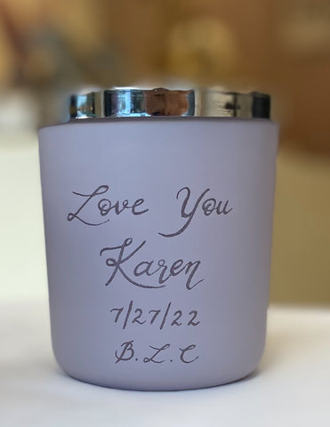 Engraved Candle