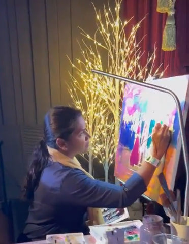 Live Wedding Painter Virginia - The Barns at Wolftrap