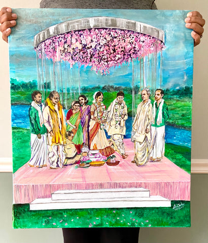 Live Wedding Painter - Sriya Veer - Oklahoma City