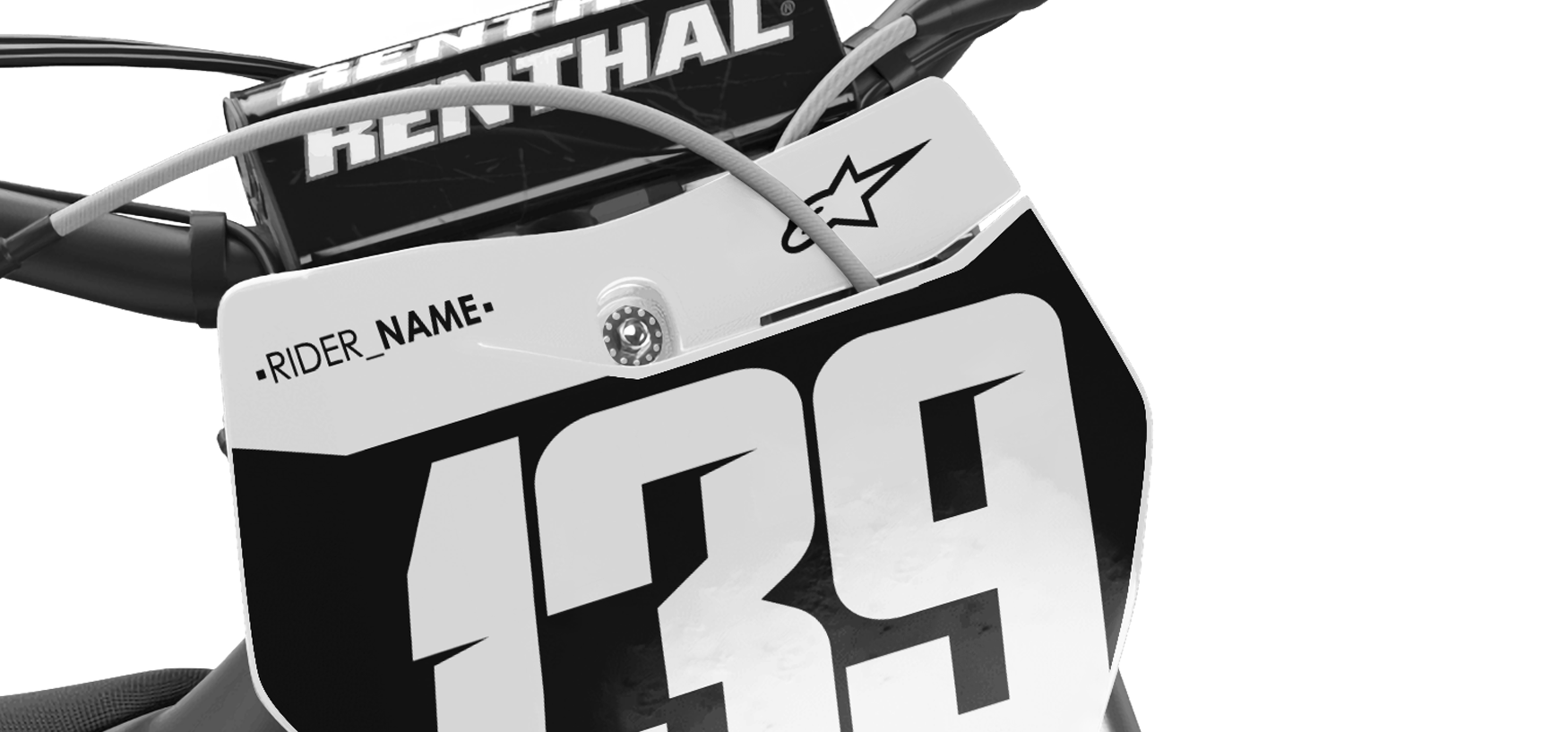 Riders Name decal example