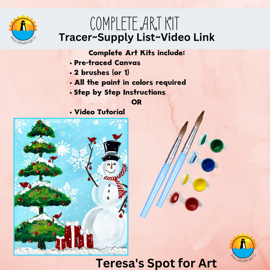 Canvas Art Snowman Complete Paint Party Kits – Teresa's Spot for