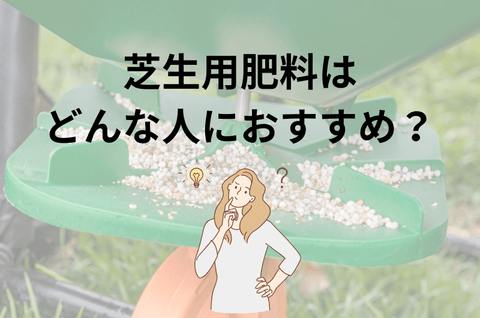 芝生用肥料はどんな人におすすめ？