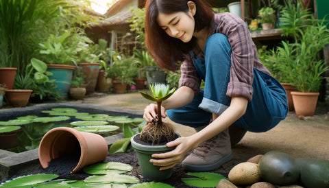 スイレンの植え替えについて