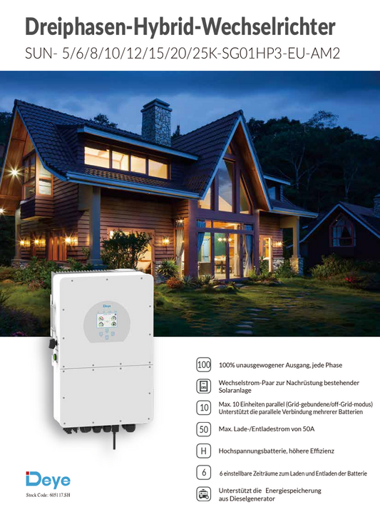 Sungrow HV SH5.0RT 5kW Hybrid Wechselrichter mit 12,8kWh  Batteriespeicher-Set online bestellen