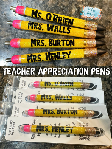 Custom Glitter Pens – RAW DESIGNS CCTX