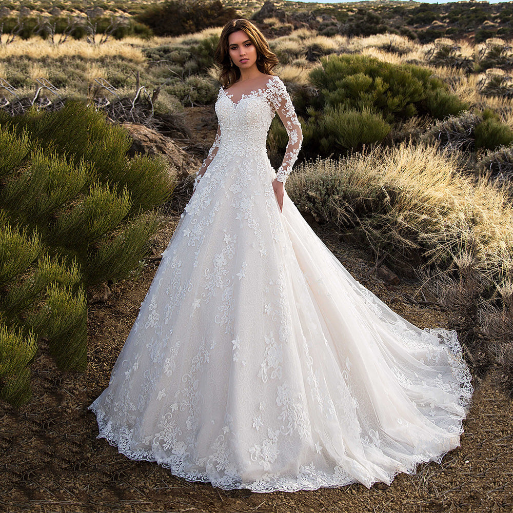 vintage lace wedding dresses with open back