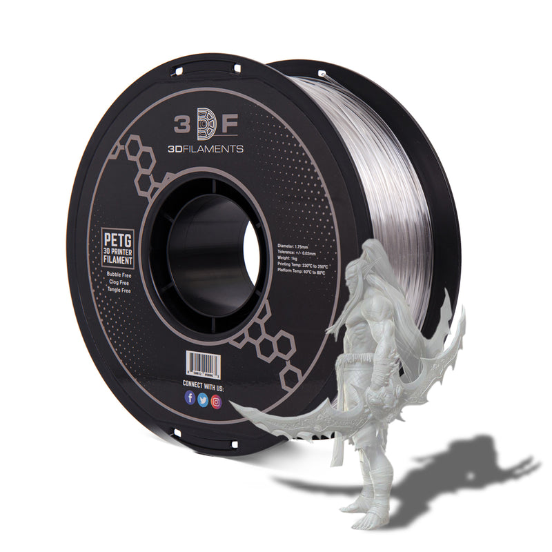 Imprimante3dfrance - Imprimante 3D France - 3DFilTech PETG transparent  1,75mm 1kg - pour imprimante 3D