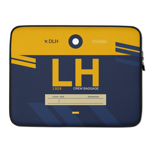 LH - Airline Laptop Sleeve Tasche 13in und 15in mit Crew Tag
