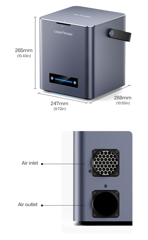 Air purifier size