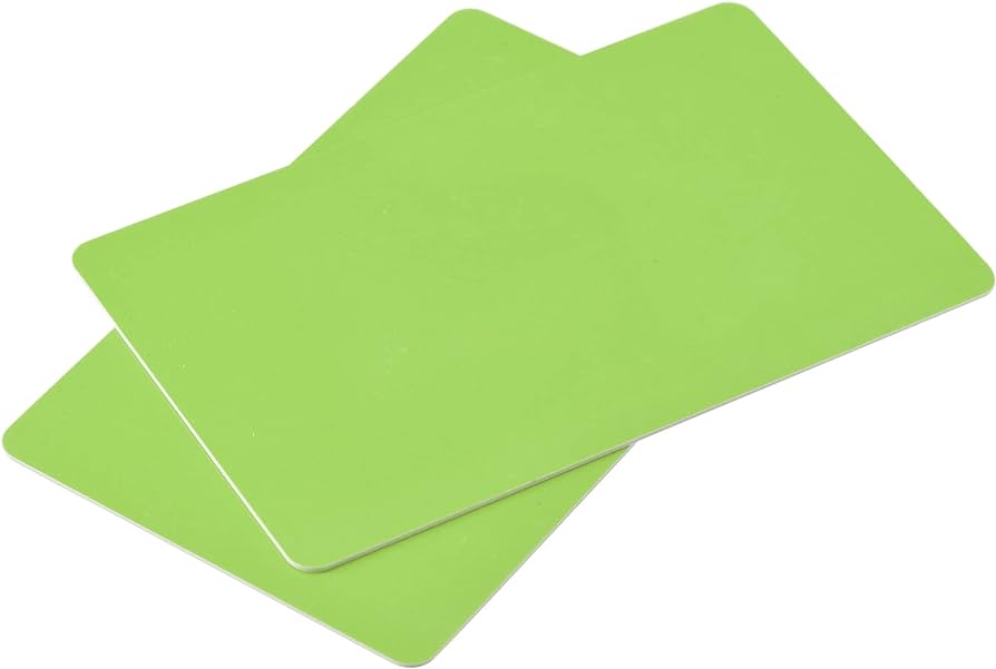 colored plastic card