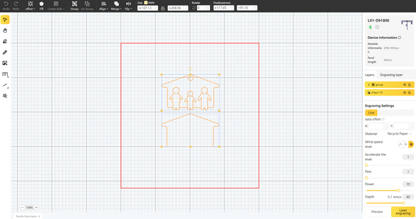 laser cutting plywood design