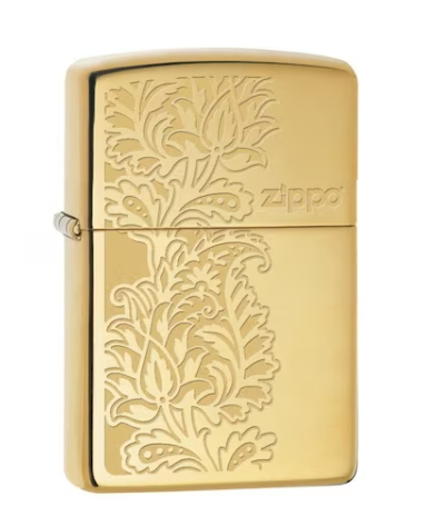 laser engraved brass lighter