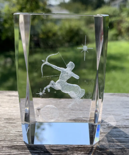 laser engraved crystal paperweights