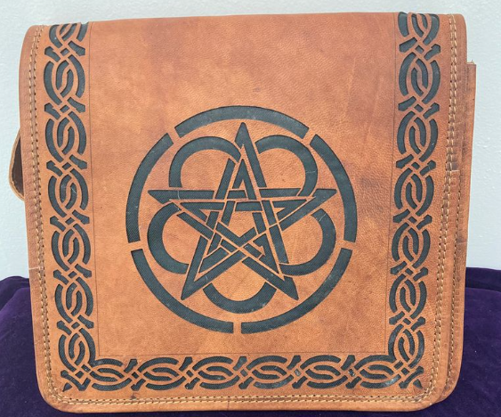 laser engraved leather purse