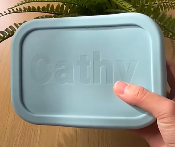 laser engraved silicone lunch box