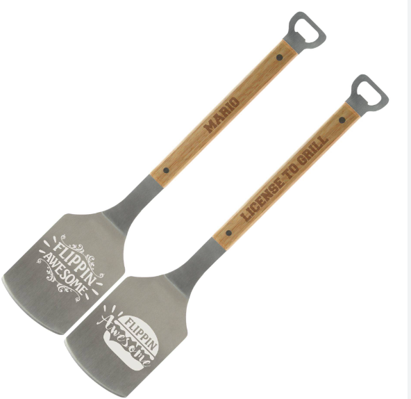 laser engraved silicone spatulas