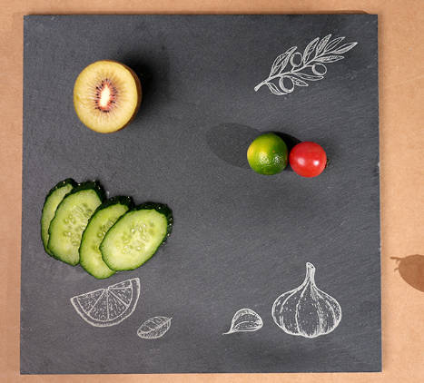 laser engraved stone chopping board