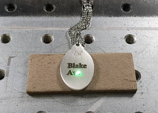 silver laser engraving