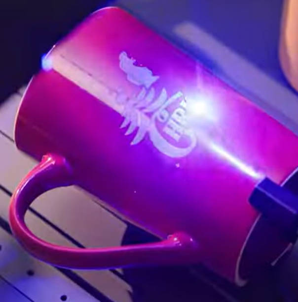 the process of mug laser engraving