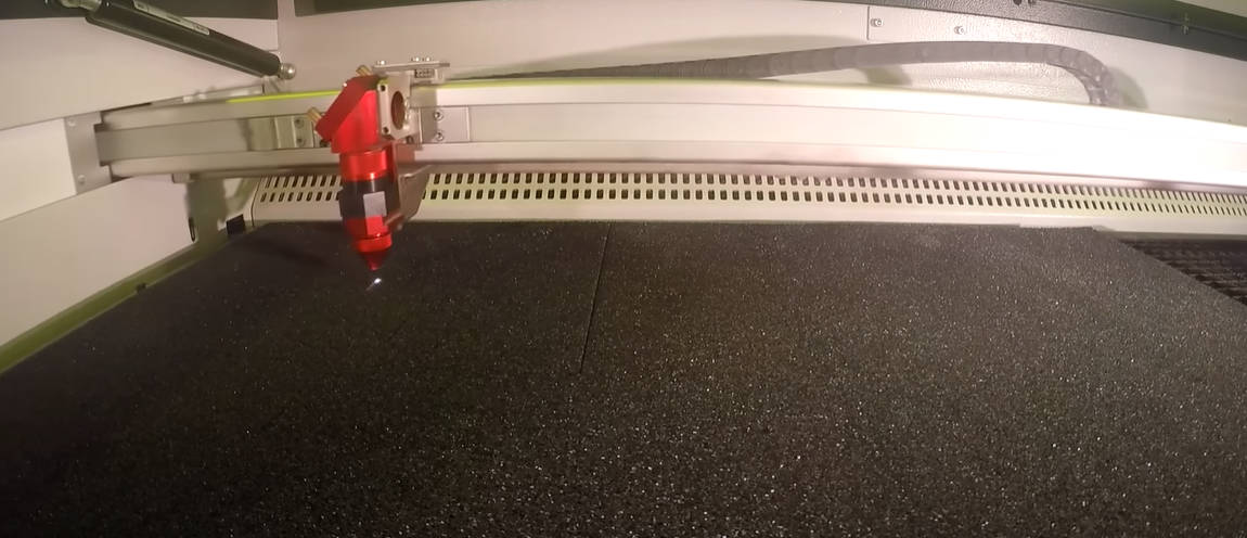 the process of foam laser cutting