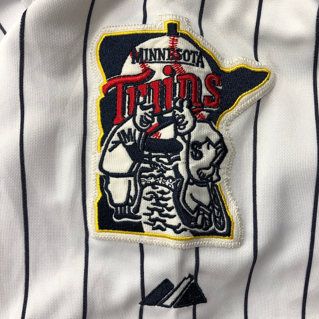 Majestic マジェスティック Minnesota Twins ミネソタツインズ ベースボールシャツ INAUGURAL SEASON 2010 Joe Mauer ジョーマウアー 半袖 ワッペン 刺繍
