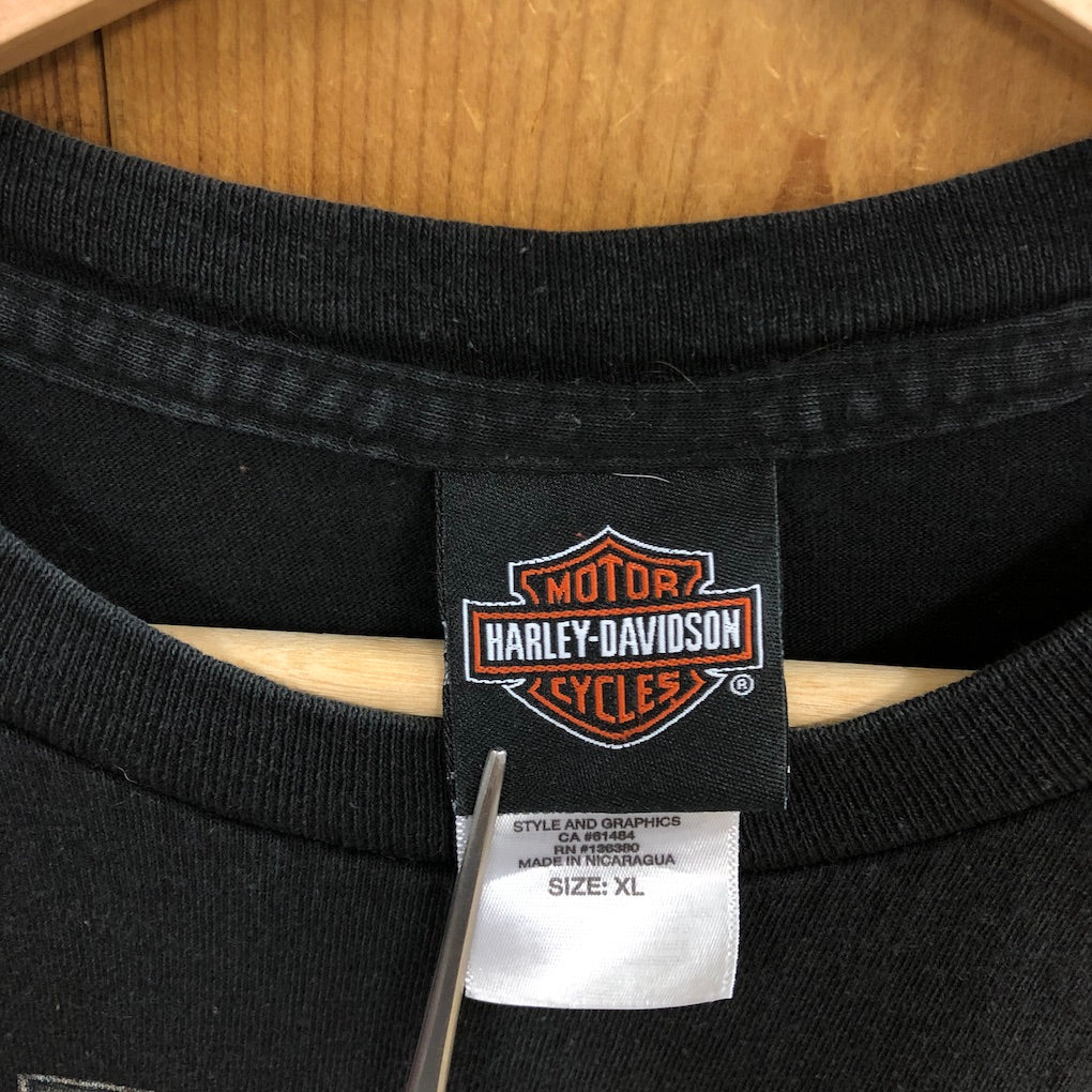 HARLEY-DAVIDSON ハーレーダビットソン プリントTシャツ スカル ドクロ 半袖 カットソー – 【古着屋3peace】公式