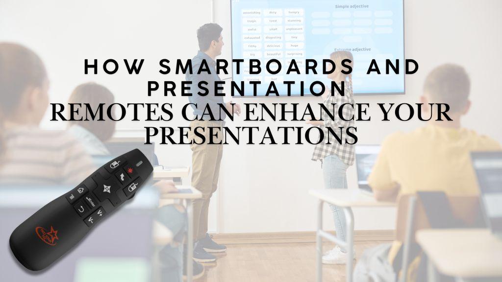 Classroom presenting to a class, Presentation remote