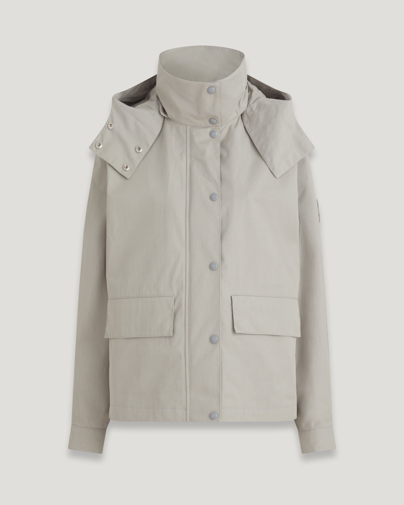 Women's Coated Cotton Twill Cabin Jacket in Cloud Grey | Belstaff UK