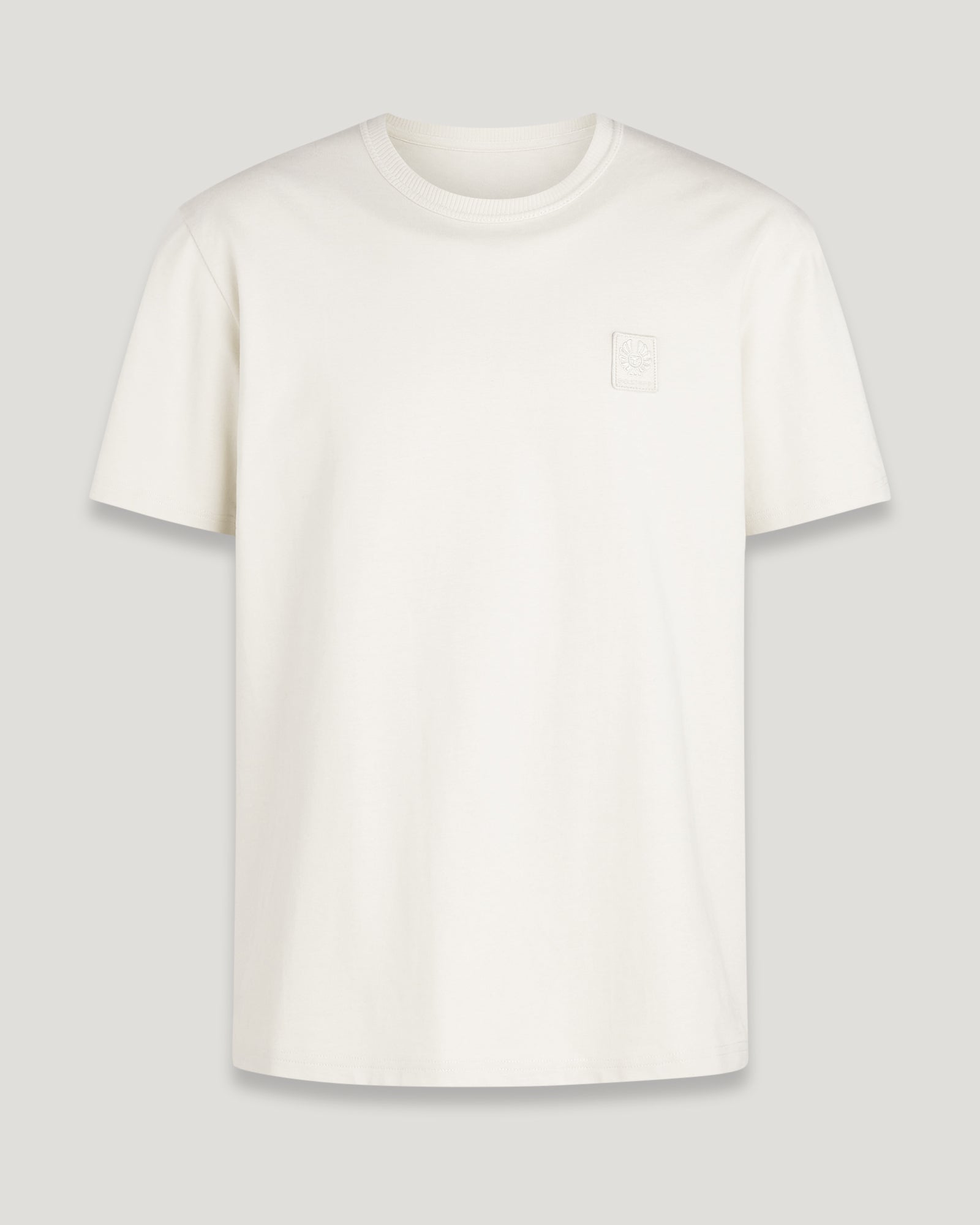 Men's Heavy Cotton Jersey Hockley T-Shirt in Moonbeam | Belstaff UK