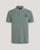 Tipped Polo in Mineral Green
