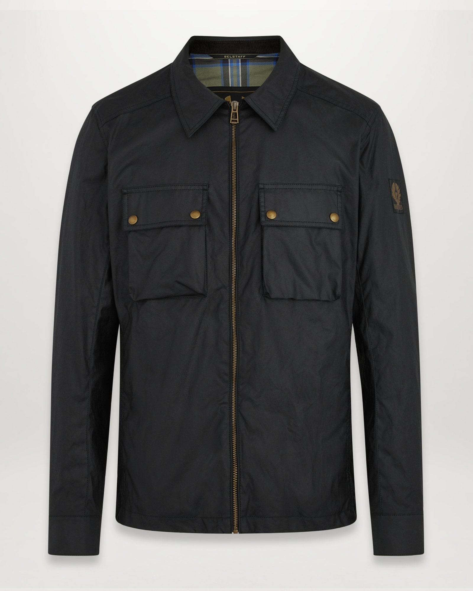 Dunstall Black Waxed Cotton Jacket| Men's Coats & Jackets | Belstaff UK