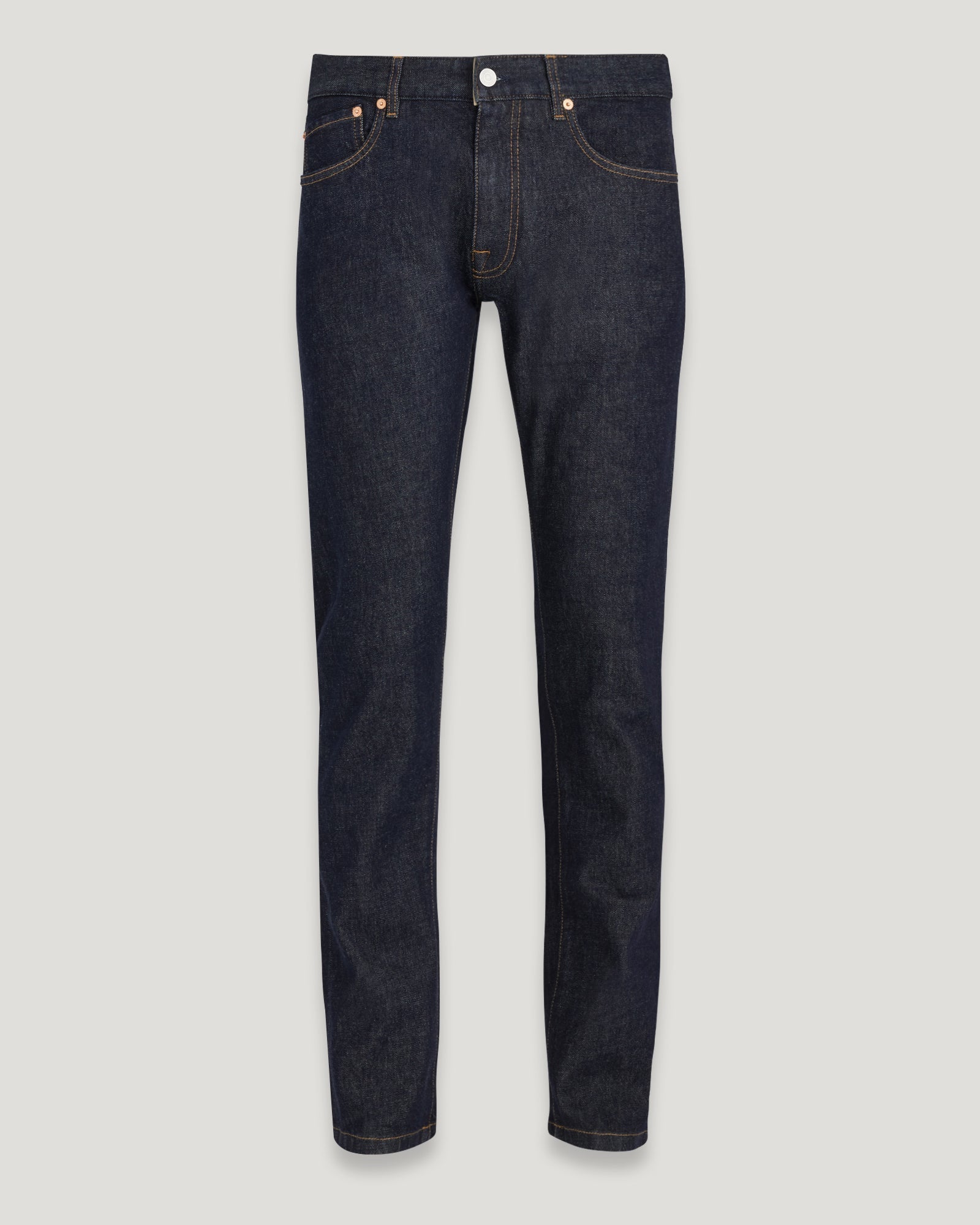 rook slinger Sympathiek Men's Rinsed Stretch Denim Longton Slim Jeans in Indigo | Belstaff UK