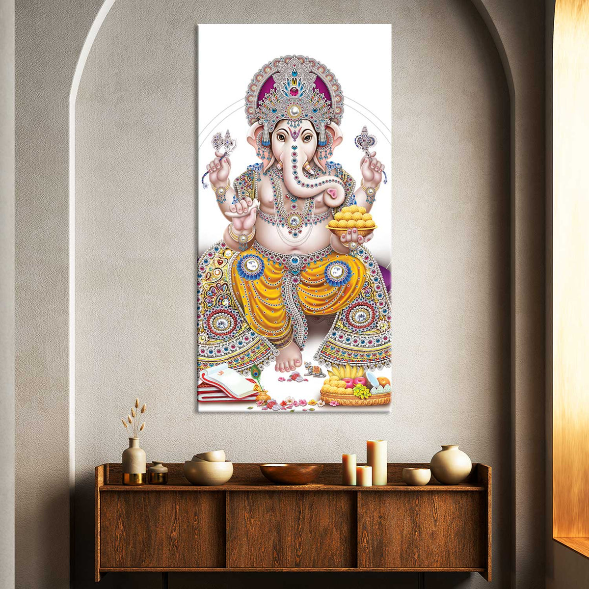 Beautiful Lord Ganesha wall painting – TheClickart