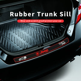 Trunk Sill Guard Car Rear Bumper Protector Rubber Scratch Pad Cover Trim  Strip