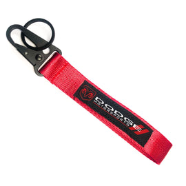 KEYRING, CARABINER STRAP, RED, UL